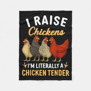 Funny Chicken Lover Gift – I Raise Chickens Farm H Fleece Blanket