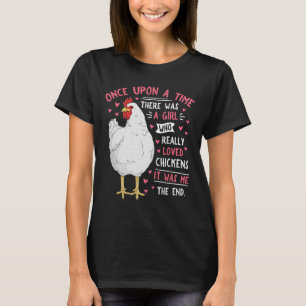 Funny Chicken Lover Women Girls Cute Farm Animal H T-Shirt