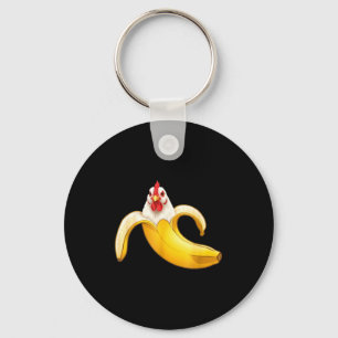Funny Chicken Lovers Banana Boys Girls Kids T-shir Key Ring