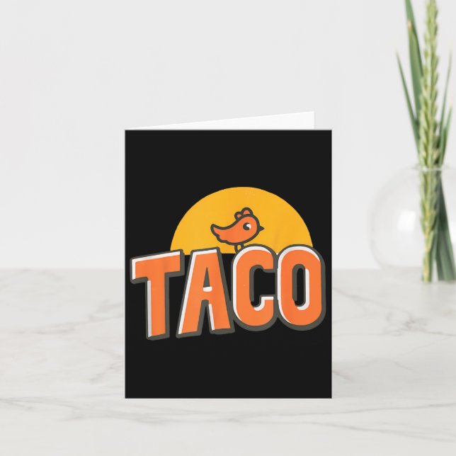 Funny Chicken Meme Trendy Taco Trump Always Chicke Card (Front)