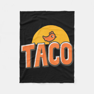 Funny Chicken Meme Trendy Taco Trump Always Chicke Fleece Blanket