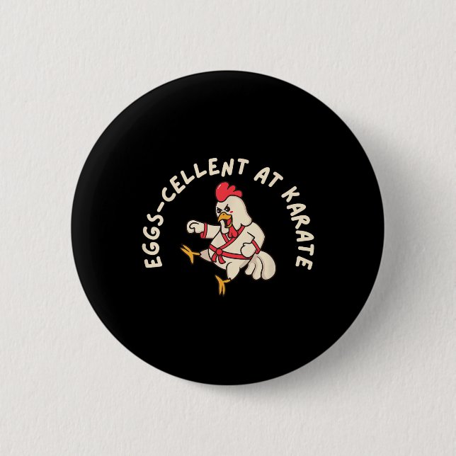 Funny Chicken Mode  6 Cm Round Badge (Front)