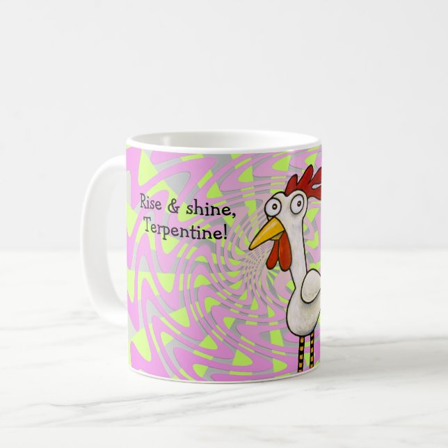 Funny Chicken Mug (Front Left)