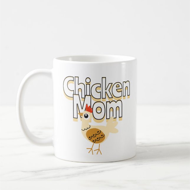 Funny Chicken Mum Coffee Mug (Left)