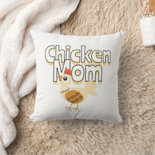 Funny Chicken Mum Cushion