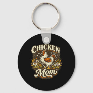 Funny Chicken Mum For Ckyard Chicken Lovers _1 Key Ring