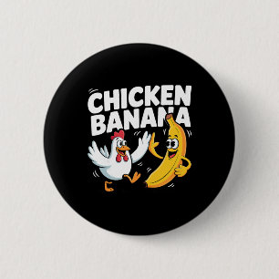 Funny Chicken Nana Dance 6 Cm Round Badge
