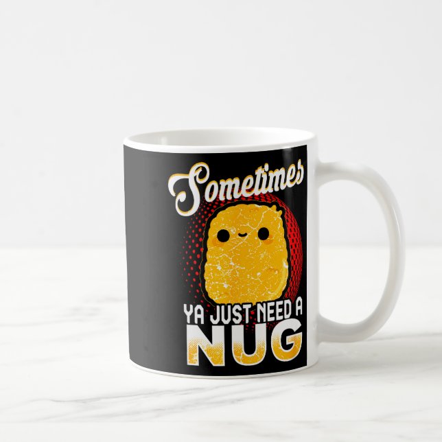 Funny Chicken Nugget Fast Food Costume  Coffee Mug (Right)