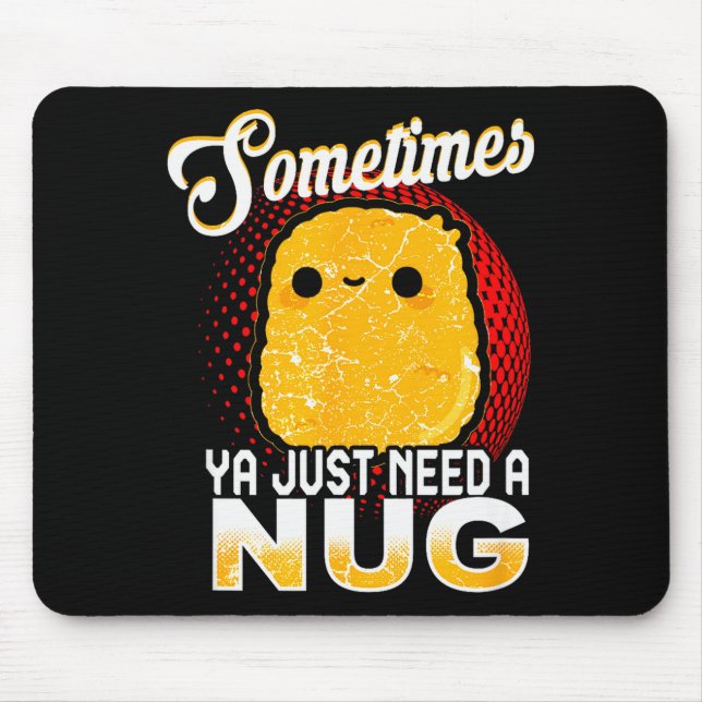 Funny Chicken Nugget Fast Food Costume  Mouse Mat (Front)