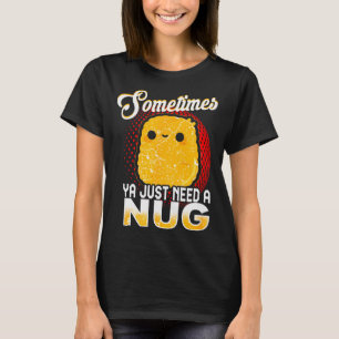 Funny Chicken Nugget Fast Food Costume T-Shirt