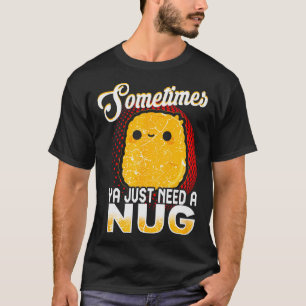 Funny Chicken Nugget Fast Food Costume T-Shirt