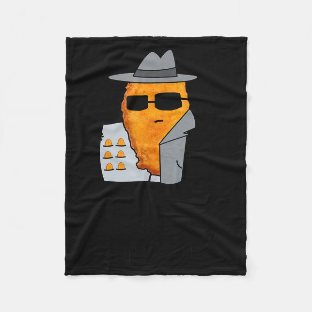 Funny Chicken Nuggets - Nugs Not Drugs  Fleece Blanket (Front)
