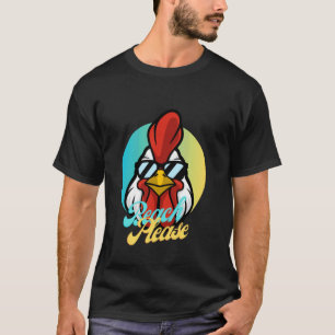 Funny Chicken Pattern, Chicken with Glasses, Funny T-Shirt