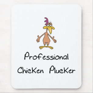 Funny Chicken Plucker Mouse Pad. Mat