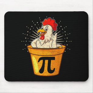 Funny chicken pot math joke for teachers students mouse mat