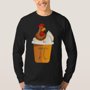Funny Chicken Pot Pi Day 3 14 Math Teacher Men Wom T-Shirt