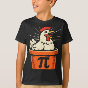 Funny Chicken Pot Pi Day Pie Math Lover 3.14 Men W T-Shirt