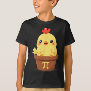Funny Chicken Pot Pi Day Pie Math Teachers Lover 3 T-Shirt