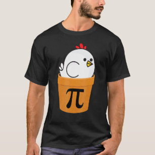 Funny Chicken Pot Pi Loves Math Math Day T-Shirt