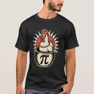 Funny Chicken Pot Pi TEE Day Pie Math Lover Geek M
