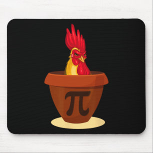 Funny Chicken Pot Pie - Chicken Pi Day 2019 Shirt Mouse Mat
