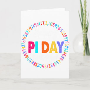 Funny Chicken Pot Pie Happy Pi Day 3.14 Math Teach Card