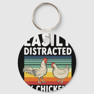 Funny Chicken Poultry Farm Animal Farmer Hen Men W Key Ring