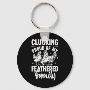 Funny Chicken Raising Design For Ckyard Poultry Lo Key Ring