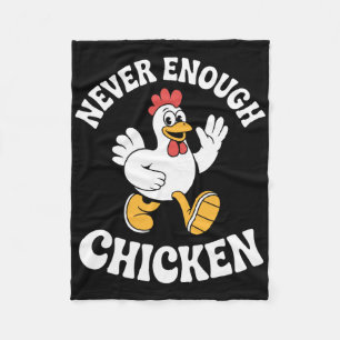Funny Chicken Retro Fleece Blanket