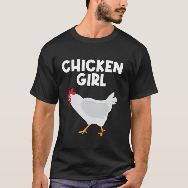 Funny Chicken Rooster Chicken Chick Lover Girls Wo T-Shirt (Front)