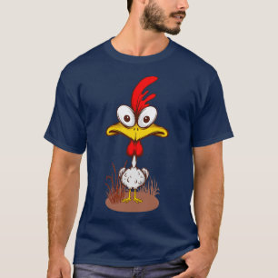 Funny Chicken Rooster Graphic Chicken Farmer Gift T-Shirt
