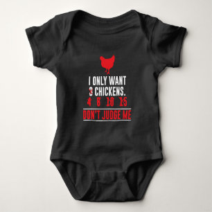 Funny Chicken Sayings - Animal Farm Gift Farmer Baby Bodysuit