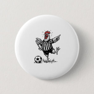 Funny Chicken Soccer Vintage Engraving Shirt_1 6 Cm Round Badge