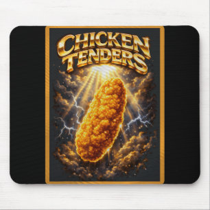 Funny Chicken Tenders Retro Graphic Vintage Gen Z Mouse Mat