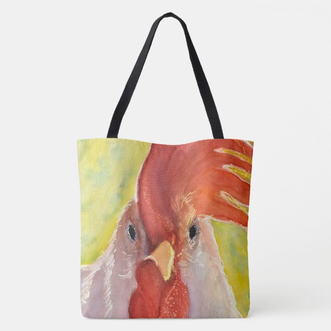 Funny Chicken Tote Bag (Back)