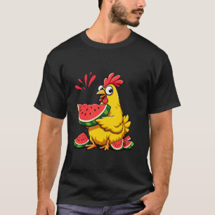 Funny Chicken Watermelon Cool fruit watermelon men T-Shirt