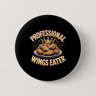 Funny Chicken Wings Tasty Flavour Fried Chicken Ni 6 Cm Round Badge