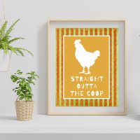 Funny Chicken Word Art