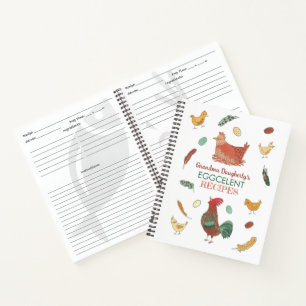 Funny Chickens Personalised Recipe Book