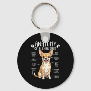 Funny Chihuahua Anatomy Of A Chihuahua Dog Owner P Key Ring