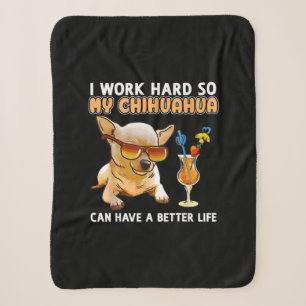 Funny Chihuahua Chihuahua Lover Gifts Sherpa Blanket