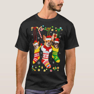 Funny Chihuahua Christmas Lights Gift for Dog Love T-Shirt