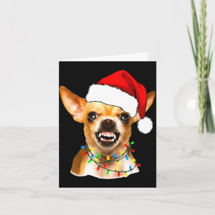 Funny Chihuahua Christmas Shirt For Dog Lovers Wom Card