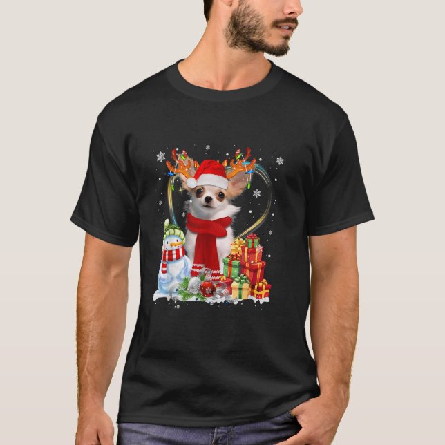 Funny Chihuahua Christmas Ugly Sweater Dog Santa H (Front)