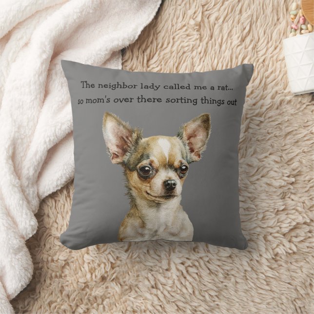 Funny Chihuahua Cushion (Blanket)