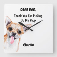 Funny Chihuahua Dad Watercolor Canine Art