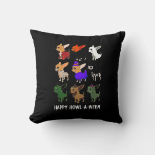 Funny Chihuahua Dog Halloween Happy Halloween Cushion