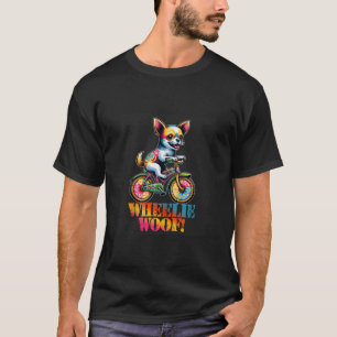 Funny Chihuahua Dog Riding Bicycle Puppy Lover Bik T-Shirt