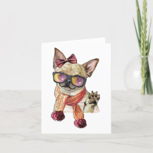 Funny Chihuahua Dog Save The Date Announcement