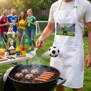 Funny Chihuahua Dog Soccer Goalie Standard Apron